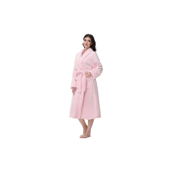 Premium Robes for Women - Super Soft Cozy Fleece Womens Robe Plush Long Bathrobe